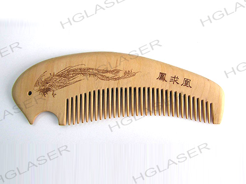 激光打标木梳