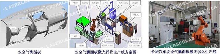 国内首条汽车仪表板安全气囊激光弱化生产线
