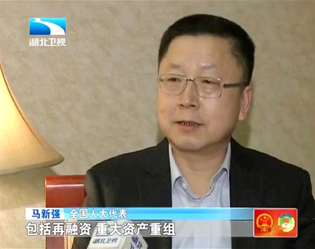 华工科技马新强参加第十二届全国人大三次会议