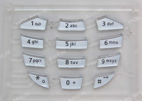 数字按键激光打标