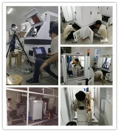 （图为华工激光员工彻夜加班力保客户交期）
