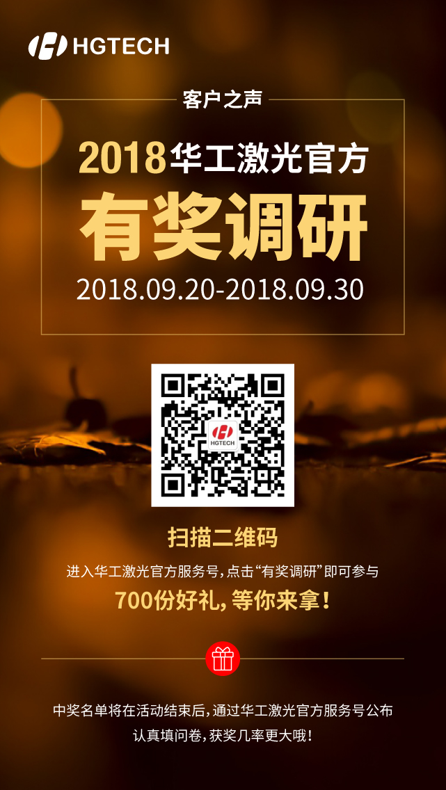 2018华工激光官方有奖调研